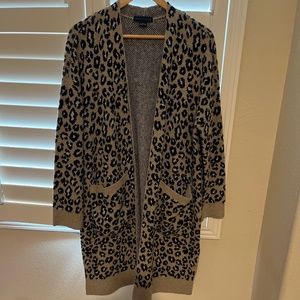 Sanctuary size medium animal print oversized sweater/cardigan
